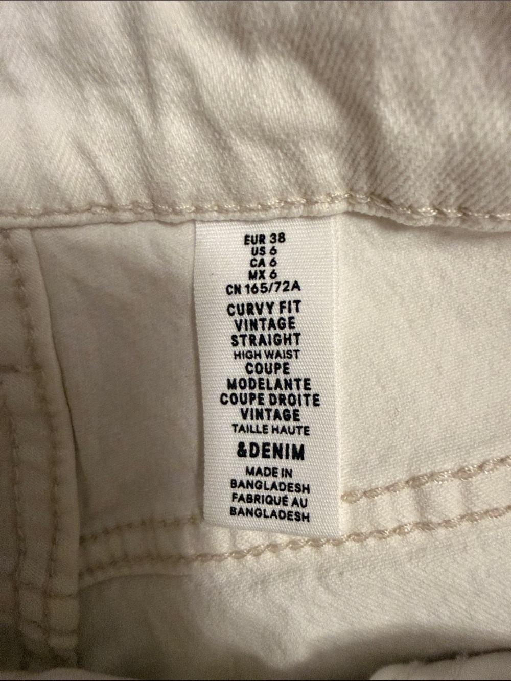H&M High Rise Straight Leg Jeans - Picture 5 of 5
